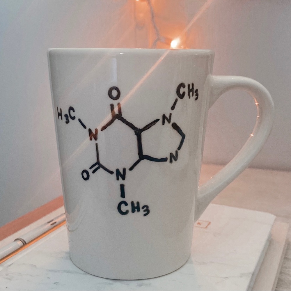 Caffeine Compound Hand Drawn Coffee Mug